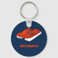 Pedal Boat Red, White Blue Personalized