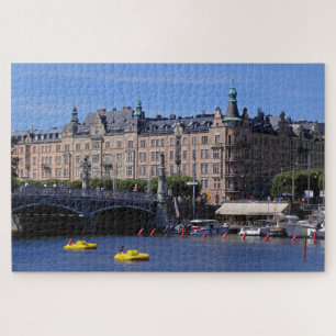 Pedal Boats on a Summer Day in Stockholm, Sweden Jigsaw Puzzle