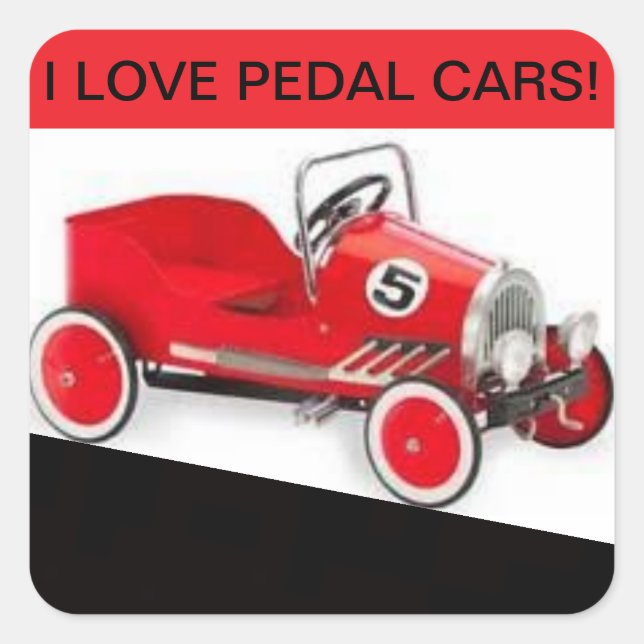 Pedal Cars Sticker (Front)