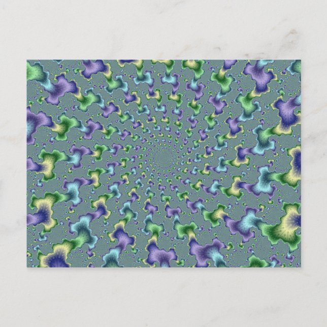 Pedal Columns - Fractal Postcard (Front)