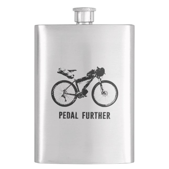 Pedal Further Bikepacking Hip Flask (Front)