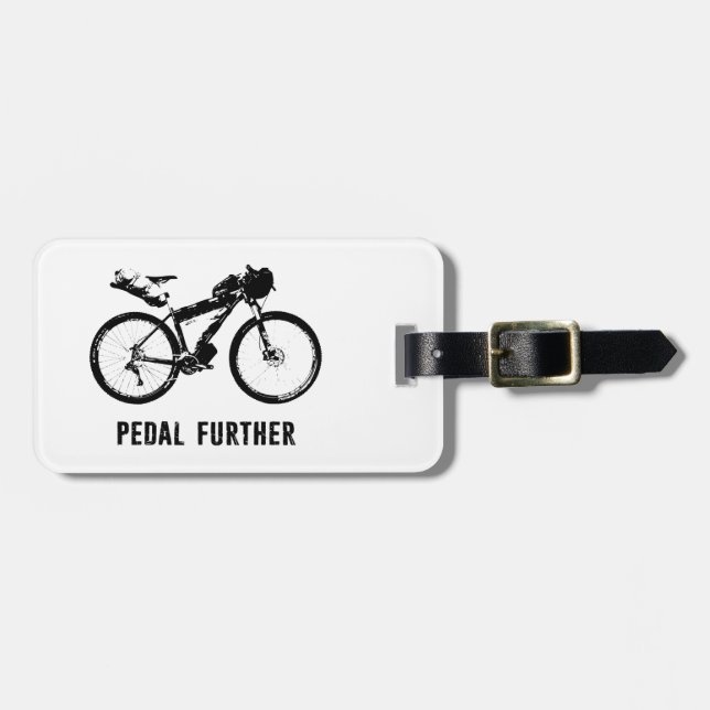 Pedal Further Bikepacking Luggage Tag (Front Horizontal)