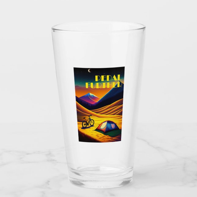 Pedal Further Bikepacking Mountains Glass (Front)