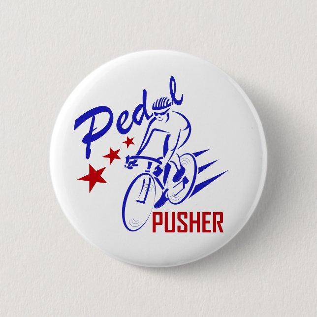 Pedal Pusher 2 Inch Round Button (Front)