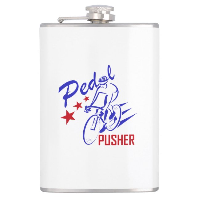Pedal Pusher Hip Flask (Front)