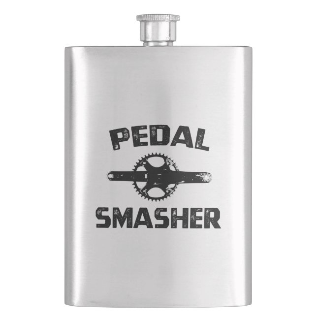 Pedal Smasher Hip Flask (Front)