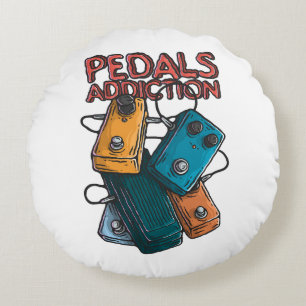 Pedals addiction round pillow