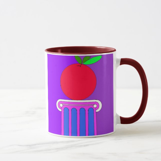 pedastal avec la tasse de pomme (Droite)