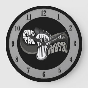 Peddle To The Metal Large Clock