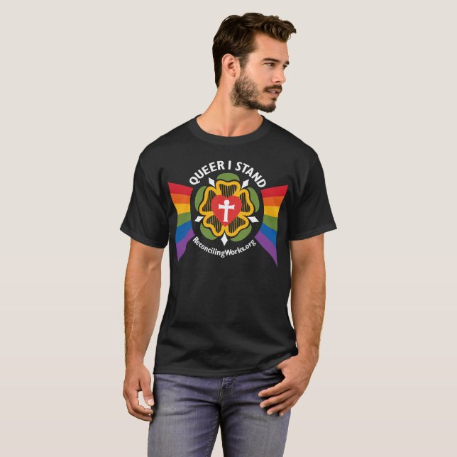 "Pédé je tiens" le T-shirt (sur le tissu foncé) (Devant entier)