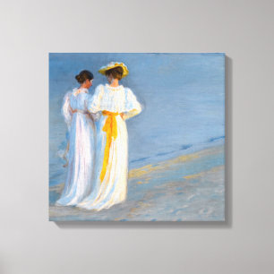 Peder Severin Kroyer - Anna Ancher & Marie Kroyer Canvas Print