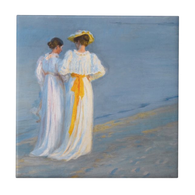 Peder Severin Kroyer - Anna Ancher & Marie Kroyer Tile (Front)