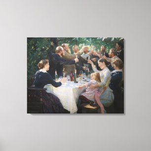 Peder Severin Kroyer - Hip, Hip, Hurrah! Canvas Print