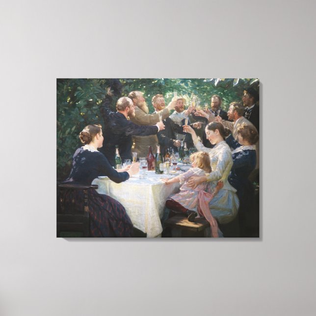 Peder Severin Kroyer - Hip, Hip, Hurrah! Canvas Print (Front)
