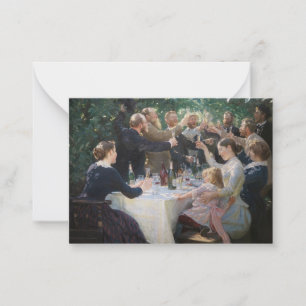 Peder Severin Kroyer - Hip, Hip, Hurrah! Card