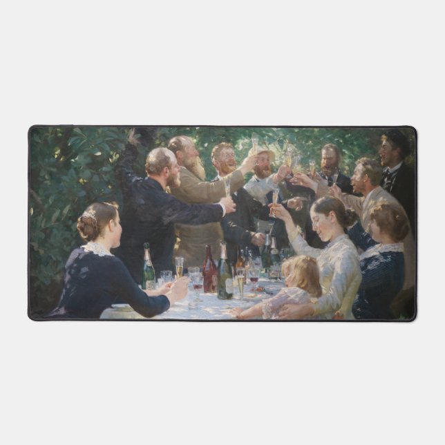 Peder Severin Kroyer - Hip, Hip, Hurrah! Desk Mat (Front)