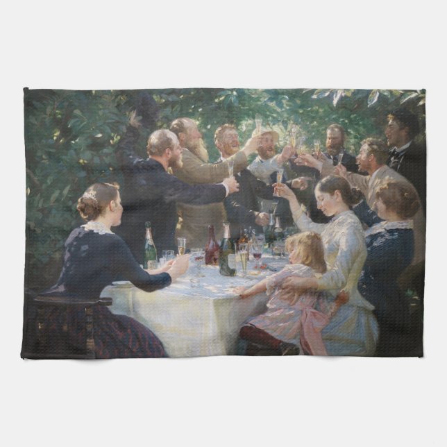 Peder Severin Kroyer - Hip, Hip, Hurrah! Kitchen Towel (Horizontal)