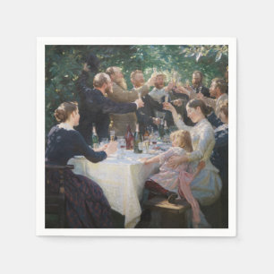 Peder Severin Kroyer - Hip, Hip, Hurrah! Napkin