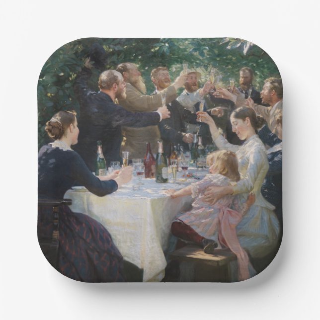 Peder Severin Kroyer - Hip, Hip, Hurrah! Paper Plate (Front)
