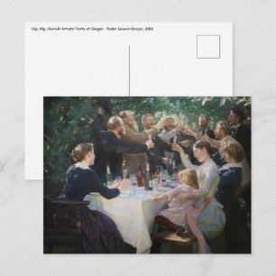 Peder Severin Kroyer - Hip, Hip, Hurrah! Postcard