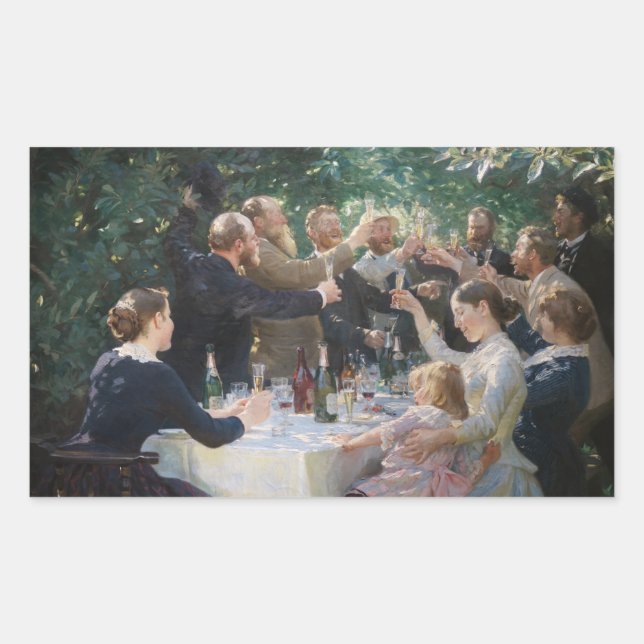 Peder Severin Kroyer - Hip, Hip, Hurrah! Sticker (Front)