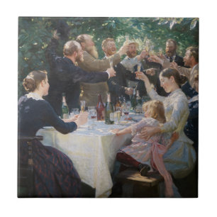 Peder Severin Kroyer - Hip, Hip, Hurrah! Tile
