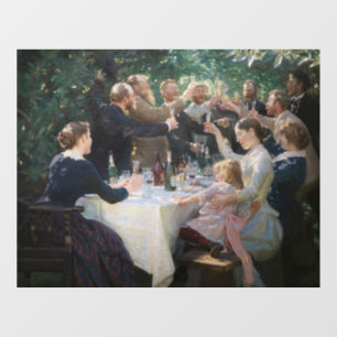 Peder Severin Kroyer - Hip, Hip, Hurrah! Window Cling