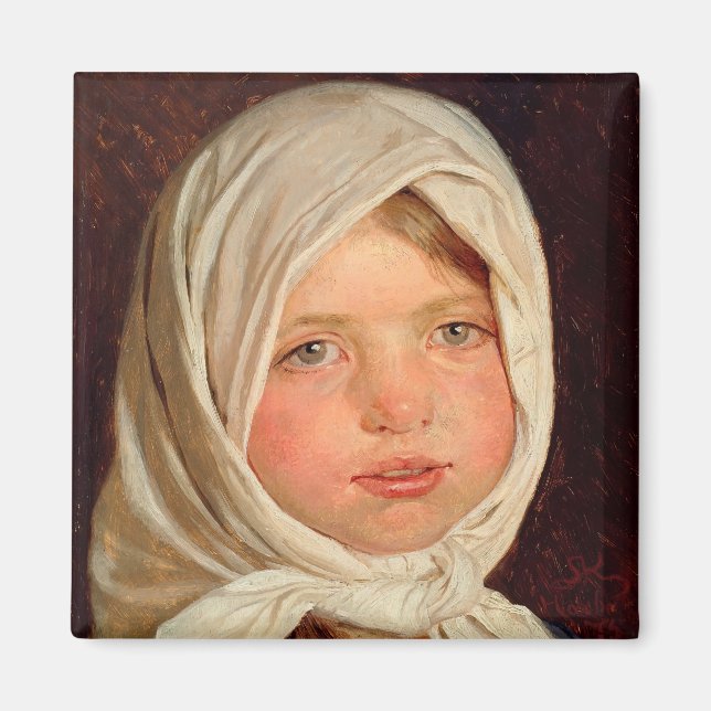 Peder Severin Kroyer - Little girl from Hornbaek Magnet (Front)