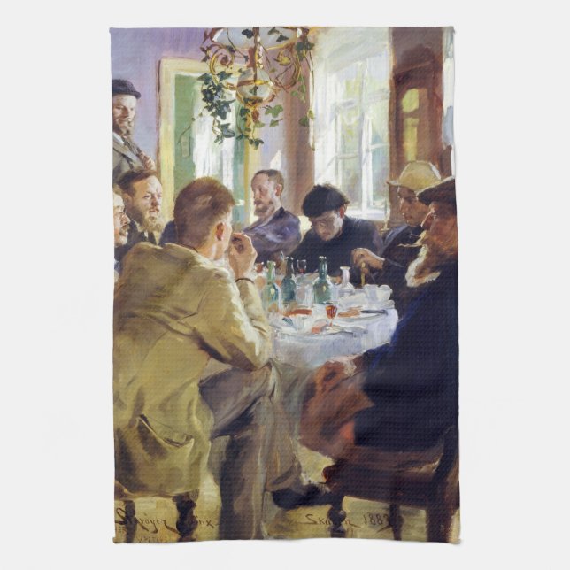 Peder Severin Kroyer - Lunchtime Kitchen Towel (Vertical)