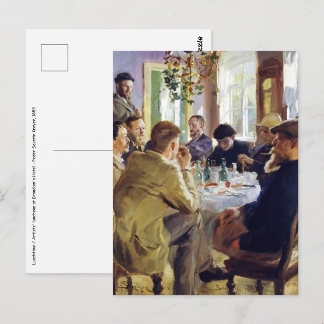 Peder Severin Kroyer - Lunchtime Postcard (Front/Back)