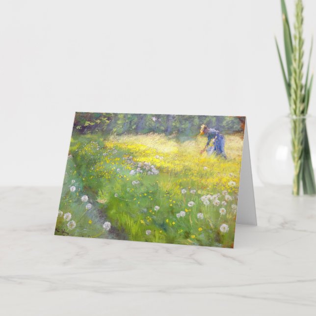 Peder Severin Kroyer - Marie Kroyer in the Garden Card (Front)