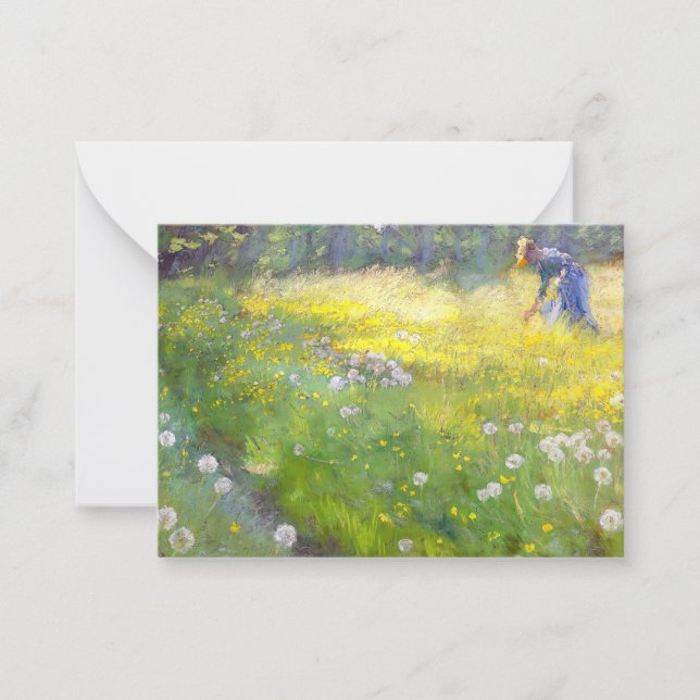 Peder Severin Kroyer - Marie Kroyer in the Garden Card (Front)