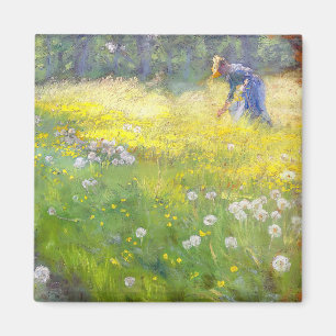 Peder Severin Kroyer - Marie Kroyer in the Garden Magnet