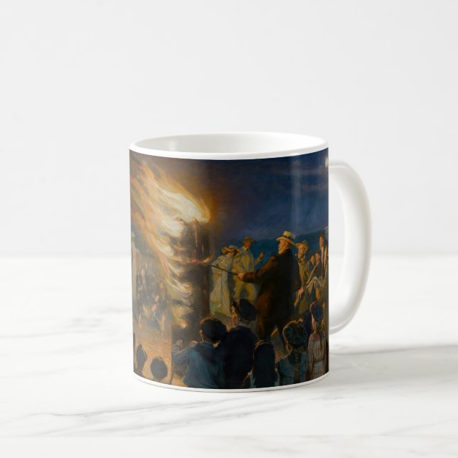 Peder Severin Kroyer - Midsummer's Eve Bonfire Coffee Mug (Front Right)