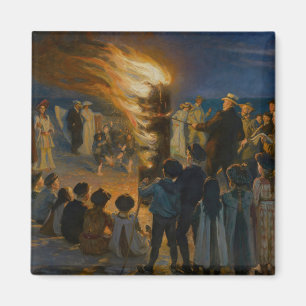 Peder Severin Kroyer - Midsummer's Eve Bonfire Magnet
