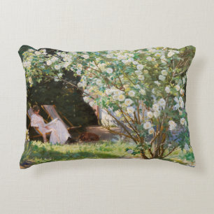 Peder Severin Kroyer - Roses Accent Pillow