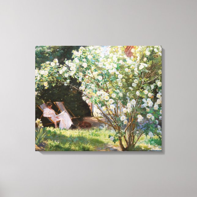 Peder Severin Kroyer - Roses Canvas Print (Front)