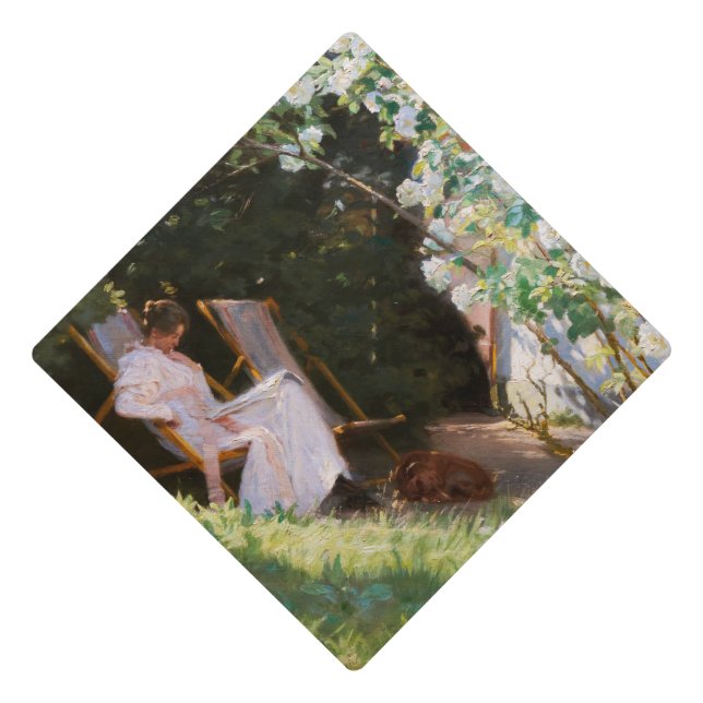 Peder Severin Kroyer - Roses Graduation Cap Topper (Front)