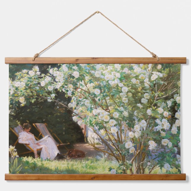 Peder Severin Kroyer - Roses Hanging Tapestry (Front)