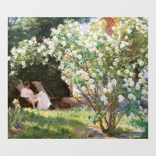 Peder Severin Kroyer - Roses Window Cling (Sheet)