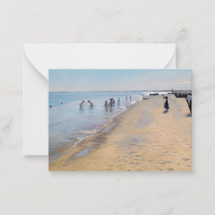 Peder Severin Kroyer - Summer Day at Skagen Beach Card