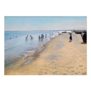 Peder Severin Kroyer - Summer Day at Skagen Beach Photo Print