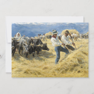 Peder Severin Kroyer - Threshing in the Abruzzi Thank You Card