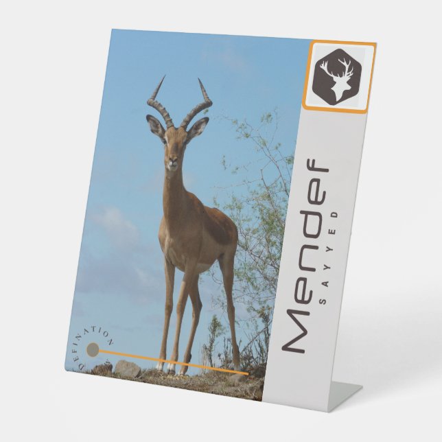 Pedestal Sign (Front)