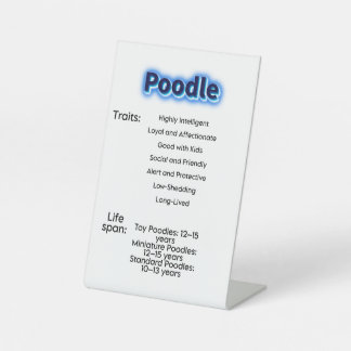 Pedestal Sign, 4" X 6" Sign