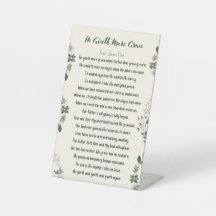 Pedestal Sign - He Giveth More Grace