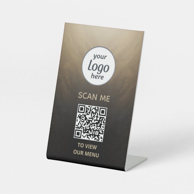 Pedestal Sign – Luxury Menu Display (Front)