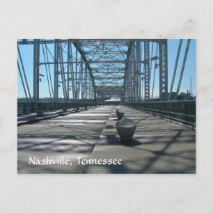Pedestrian Bridge at the Riverfront Postcard