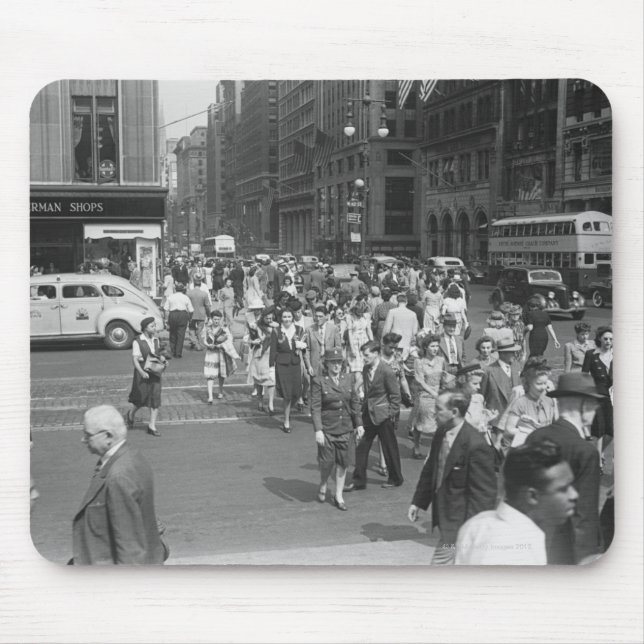 Pedestrians Mouse Pad (Front)