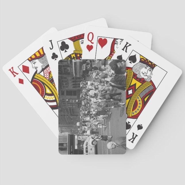 Pedestrians Playing Cards (Back)